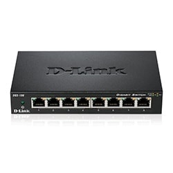 Grosbill Switch D-Link 8 ports 10/100/1000 boitier métal - DGS-108