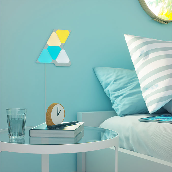 Nanoleaf Shapes Mini Triangles Starter Kit - 5 Pièces (NL48-5002TW-5PK) - Achat / Vente Objet connecté / Domotique sur grosbill-pro.com - 6