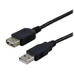 Grosbill Connectique PC MCL Samar Câble USB2.0 rallonge Mâle-Femelle - 2m