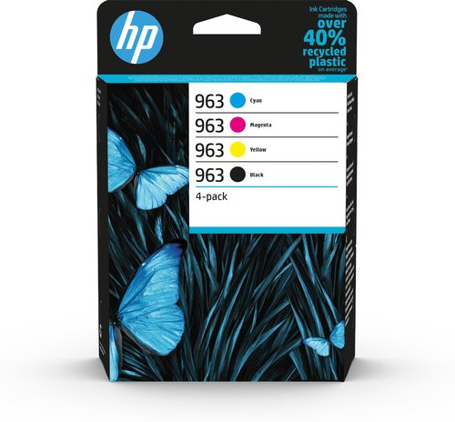 Cartouches 963 - Noir, Cyan, Magenta, Jaune pour imprimante HP