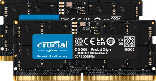 Grosbill Mémoire PC Crucial 32GB Kit2x16GB DDR5-4800 SODIMM Crucial