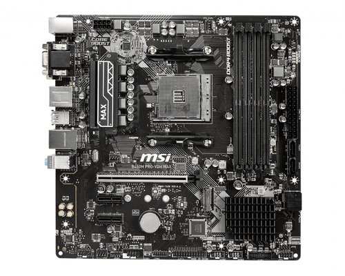 MSI B450M PRO-VDH MAX Micro-ATX  - Carte mère MSI - grosbill-pro.com - 0