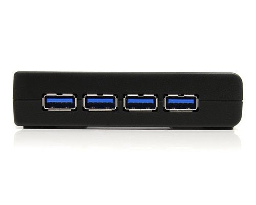 4 Port Black SuperSpeed USB 3.0 Hub - Achat / Vente sur grosbill-pro.com - 1