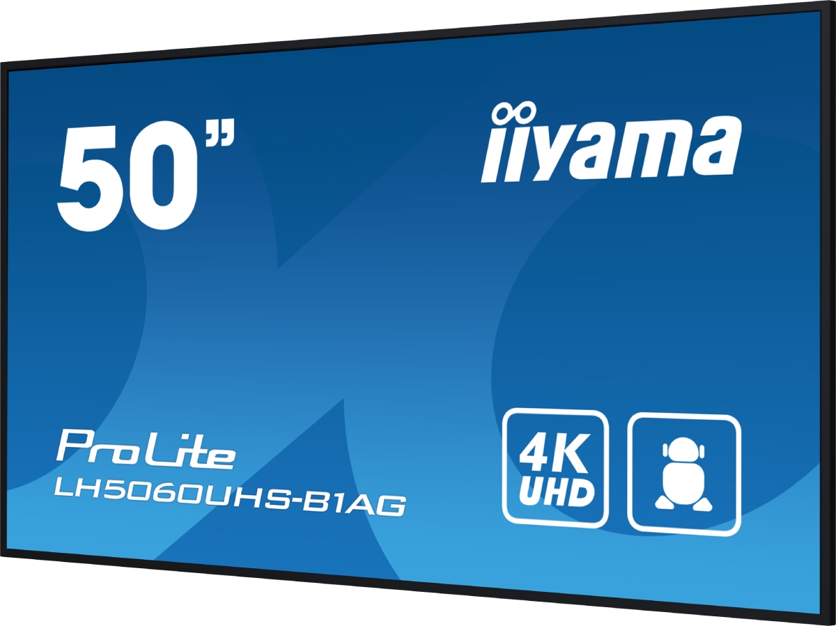 Iiyama PROLITE LH5060UHS-B1AG - 49.5" 4K Android RJ45 Wifi Lecteur Multimédia (LH5060UHS-B1AG) - Achat / Vente Affichage dynamique sur grosbill-pro.com - 1