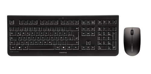 Grosbill Pack Clavier/Souris Cherry DW 3000 - Noir/Sans Fil