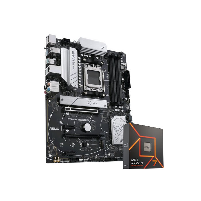 Bundle Asus PRIME B650-PLUS + R7 7700X - grosbill-pro.com - 0