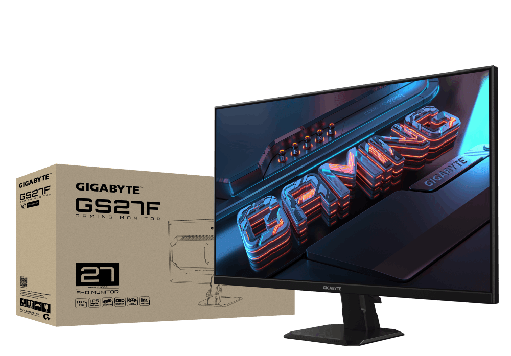 Gigabyte 27"  GS27F - Ecran PC Gigabyte - grosbill-pro.com - 1