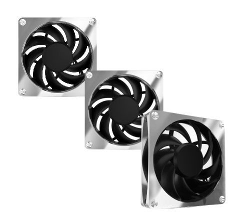 Alphacool Apex Stealth Metal 120mm-3000rpm Chrome Pack de 3# - Ventilateur boîtier - 0