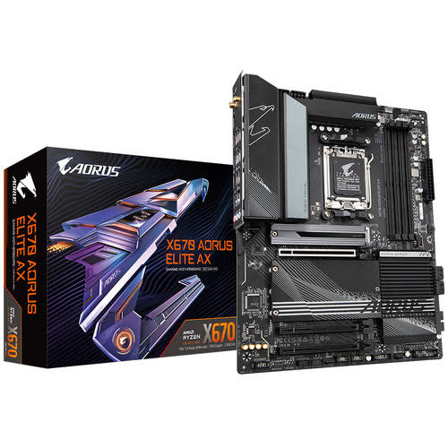 Grosbill Carte mère Gigabyte X670 AORUS ELITE AX - X670/AM5/DDR5/ATX