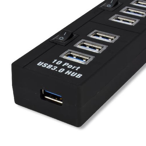 USB 3.0 hub 10 ports avec switches - MCL Samar - 2