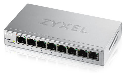 Grosbill Switch Zyxel GS1200-8 - 8 (ports)/10/100/1000/Sans POE/Manageable