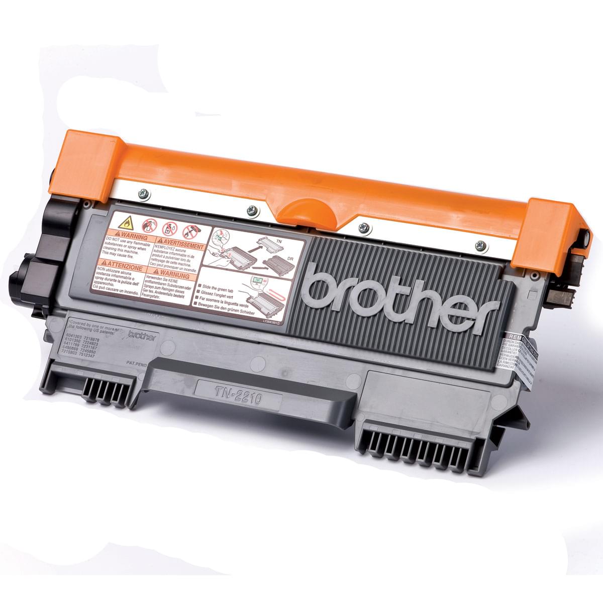 Toner Noir 1200p - TN-2210 pour imprimante Laser Brother - 0
