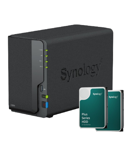 Grosbill Serveur NAS Synology DS223 - 2 Baies avec 2 Disques de 6 To