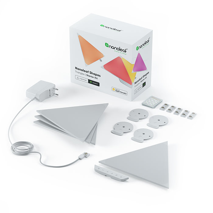 Nanoleaf Shapes Triangles Starter Kit - 4 Pièces (NL47-2002TW-4PK) - Achat / Vente Objet connecté / Domotique sur grosbill-pro.com - 3