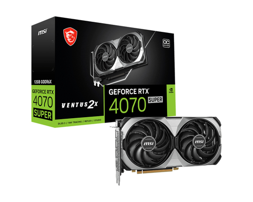 MSI GeForce RTX 4070 SUPER 12G VENTUS 2X OC - Carte graphique MSI - 0