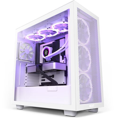 NZXT H7 Flow Blanc  - Boîtier PC NZXT - grosbill-pro.com - 0