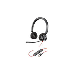 Grosbill Micro-casque Poly BLACKWIRE 3320 BW3320-M USB-A