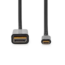 Adaptateur USB-C vers DisplayPort Mâle - 2m  