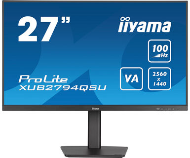 Grosbill Ecran PC Iiyama XUB2794QSU-B6 27"QHD/100Hz/VA/1ms/Pied Regla/FreeS