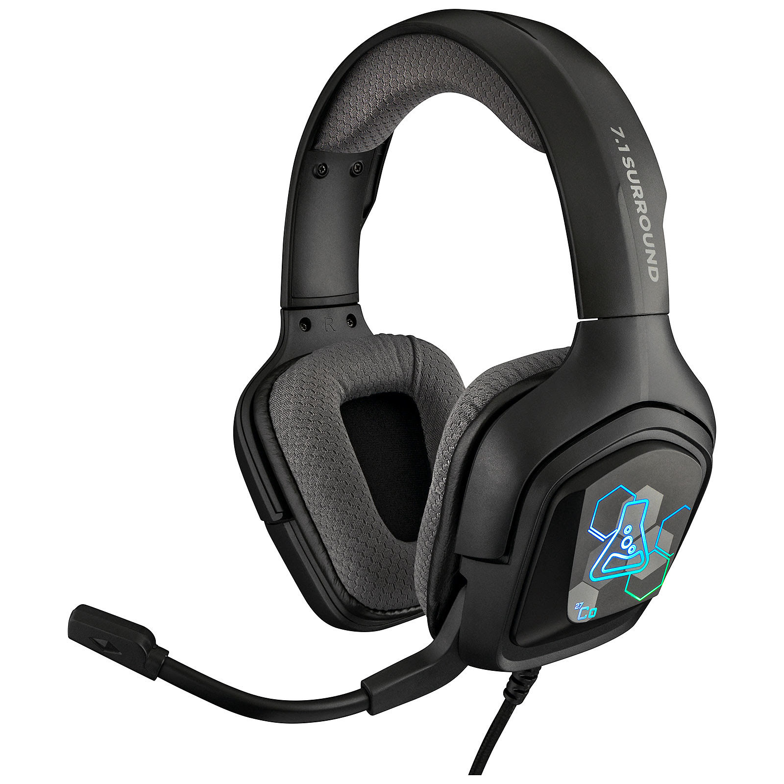 The G-LAB Korp Cobalt RGB 7.1 Surround RGB - Micro-casque - 0