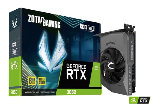 Grosbill Carte graphique ZOTAC Gaming GeForce RTX 3050 ECO SOLO 8GB