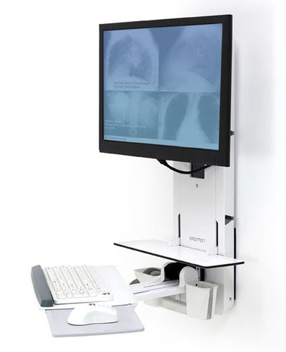 Grosbill Accessoire écran Ergotron 61-080-062/Patient Room VL18 STS WM BW