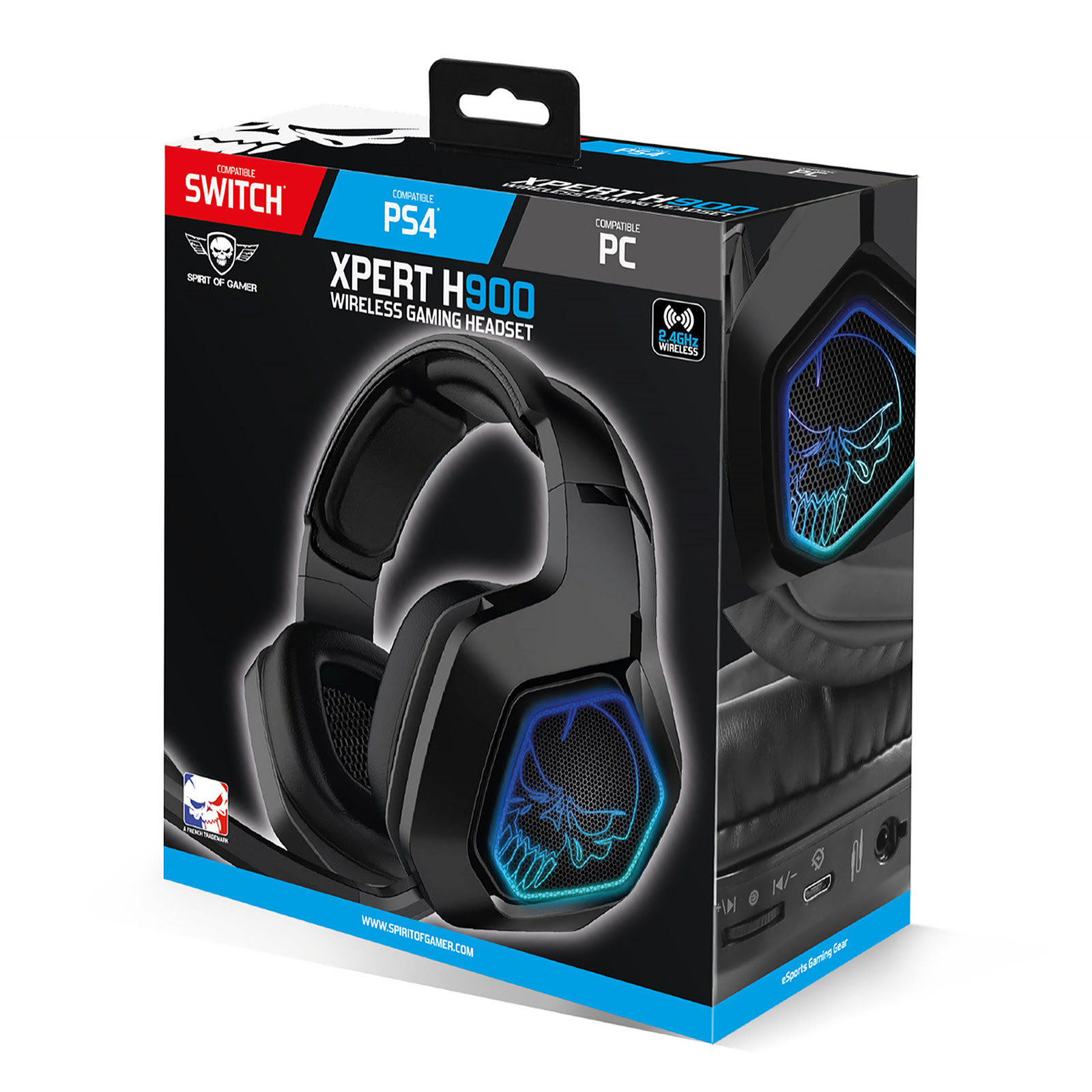 Spirit Of Gamer Xpert H900 Stereo Noir - Micro-casque - 2