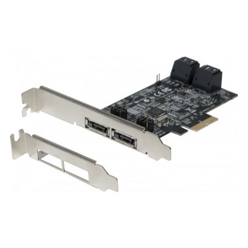  PCI-E SATA III 6GB/s 4 port internes + 2 eSATA