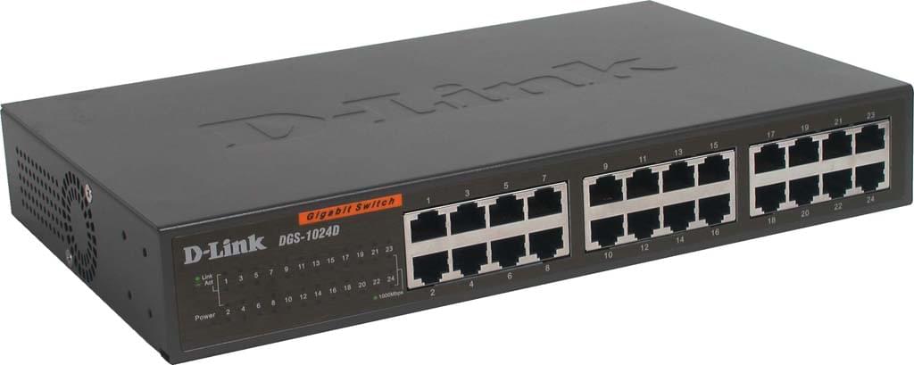 Switch D-Link 24 ports 10/100/1000Mbps DGS-1024D - grosbill-pro.com - 0