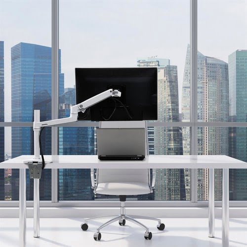 LX DESK MOUNT LCD MONITOR ARM TALL POLE - Achat / Vente sur grosbill-pro.com - 2
