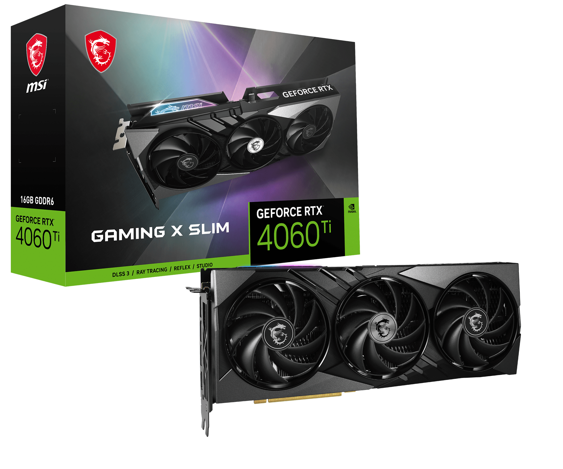 Grosbill Carte graphique MSI GeForce RTX 4060 Ti GAMING X SLIM 16G