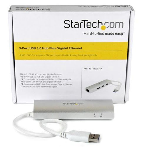 3 Port Portable USB 3.0 Hub plus GbE - Achat / Vente sur grosbill-pro.com - 5