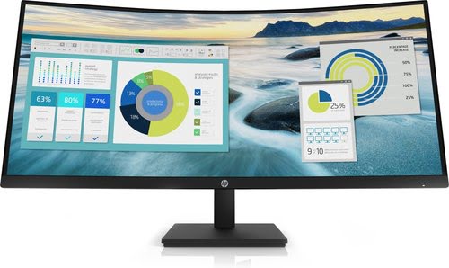 HP P34hc G4 86,4 cm (34") 3440 x 1440 pixels Quad HD LED Noir - Achat / Vente sur grosbill-pro.com - 0