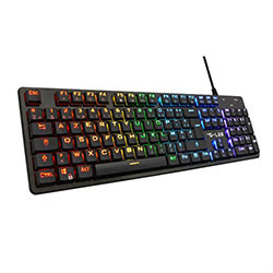 Grosbill Clavier PC The G-LAB Keyz Platinium - Noir/RGB/Filaire