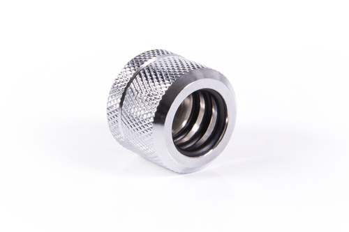 Grosbill Watercooling Alphacool Fitting compression Argent pour tube rigide - 14mm