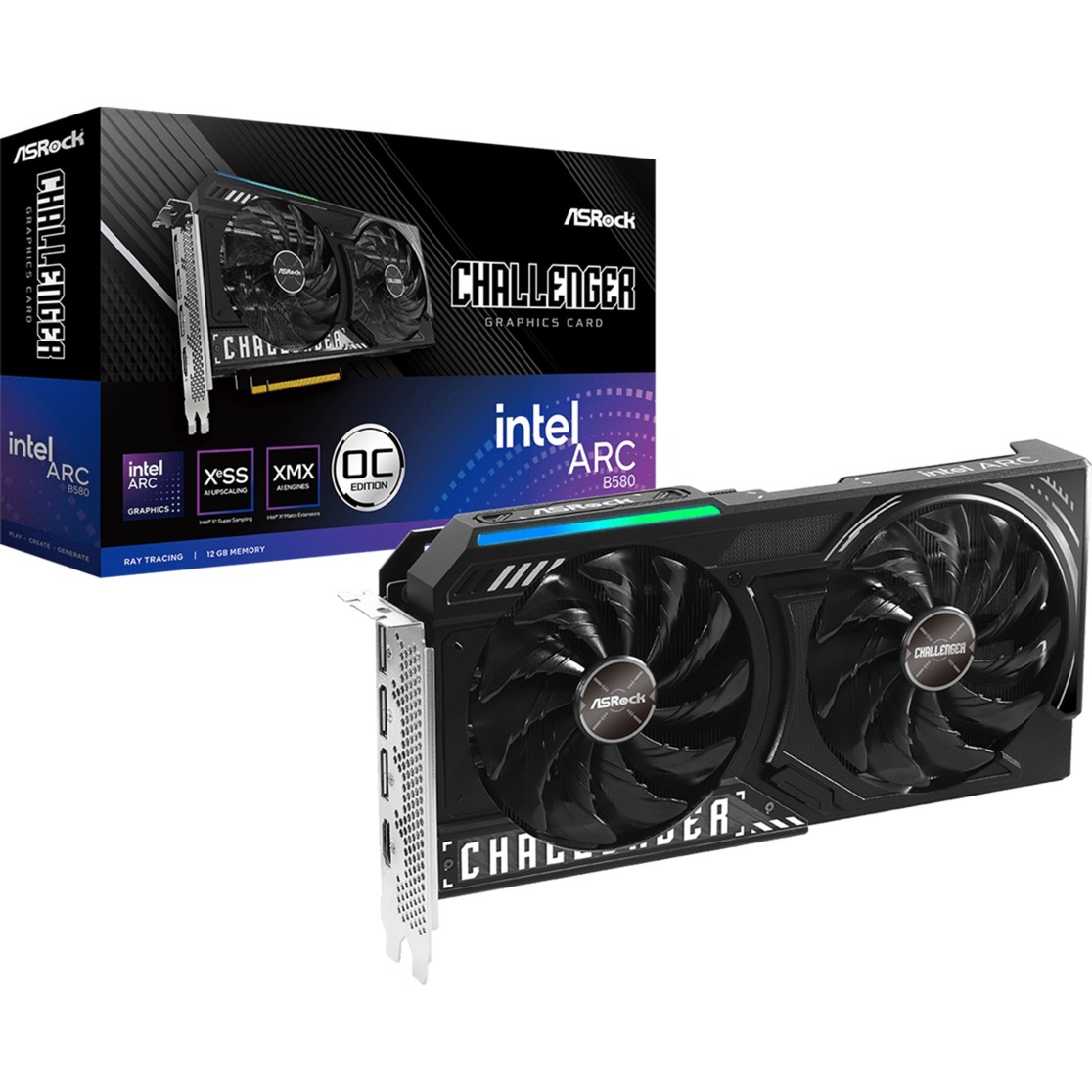 ARC B580 Challenger 12Go OC - B580/12Go/HDMI/DP
