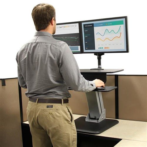 Sit-to-Stand Workstation - Height Adjust - Achat / Vente sur grosbill-pro.com - 8
