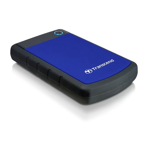 Grosbill Disque dur externe Transcend StoreJet HDD 1TB 2.5" USB3 AntiChoc Blue