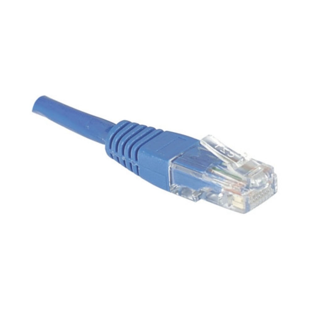 Câble RJ45 Cat6 U/UTP - 0.5m - Bleu