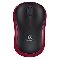 image produit Logitech Wireless Mouse M185 Red Grosbill