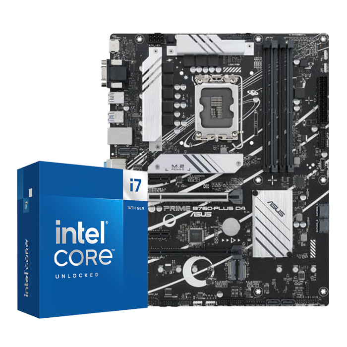 Grosbill Kit Upgrade PC Asus BUNDLE PRIME B760-PLUS + Core i7-14700KF