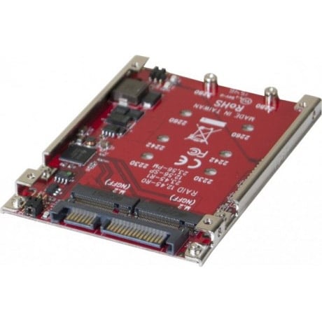 SATA 2,5" pour RAID 2xM.2 NGFF - Carte contrôleur Dexlan - 0