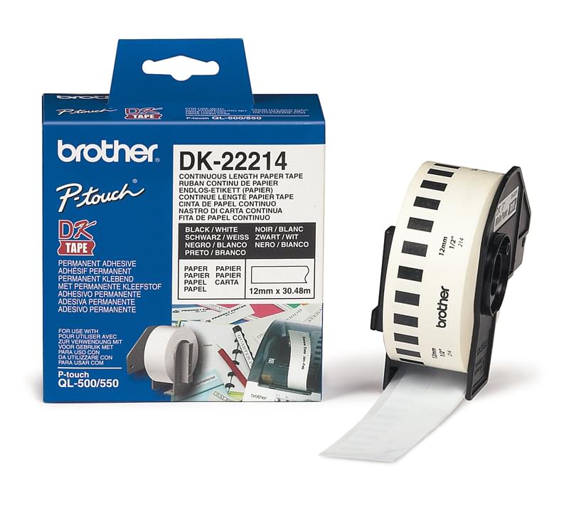 DK-22214 - Ruban Etiquettes 30x12 pour imprimante Transfert thermique Brother - 0
