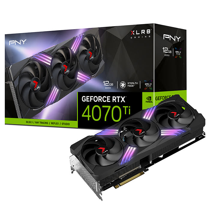 PNY GeForce RTX 4070 Ti 12GB XLR8 Gaming VERTO Edition - Carte graphique - 0