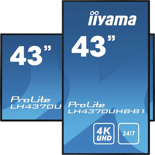 Iiyama LH4370UHB-B1 (LH4370UHB-B1) - Achat / Vente Affichage dynamique sur grosbill-pro.com - 1