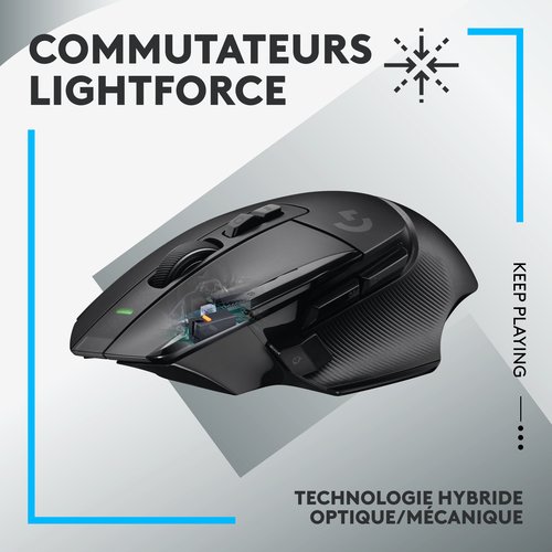 Logitech G502 X LIGHTSPEED BLACK - Souris PC Logitech - 8