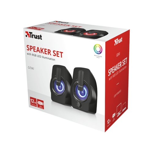 GEMI RGB 2.0 SPEAKER SET BLACK - Achat / Vente sur grosbill-pro.com - 6