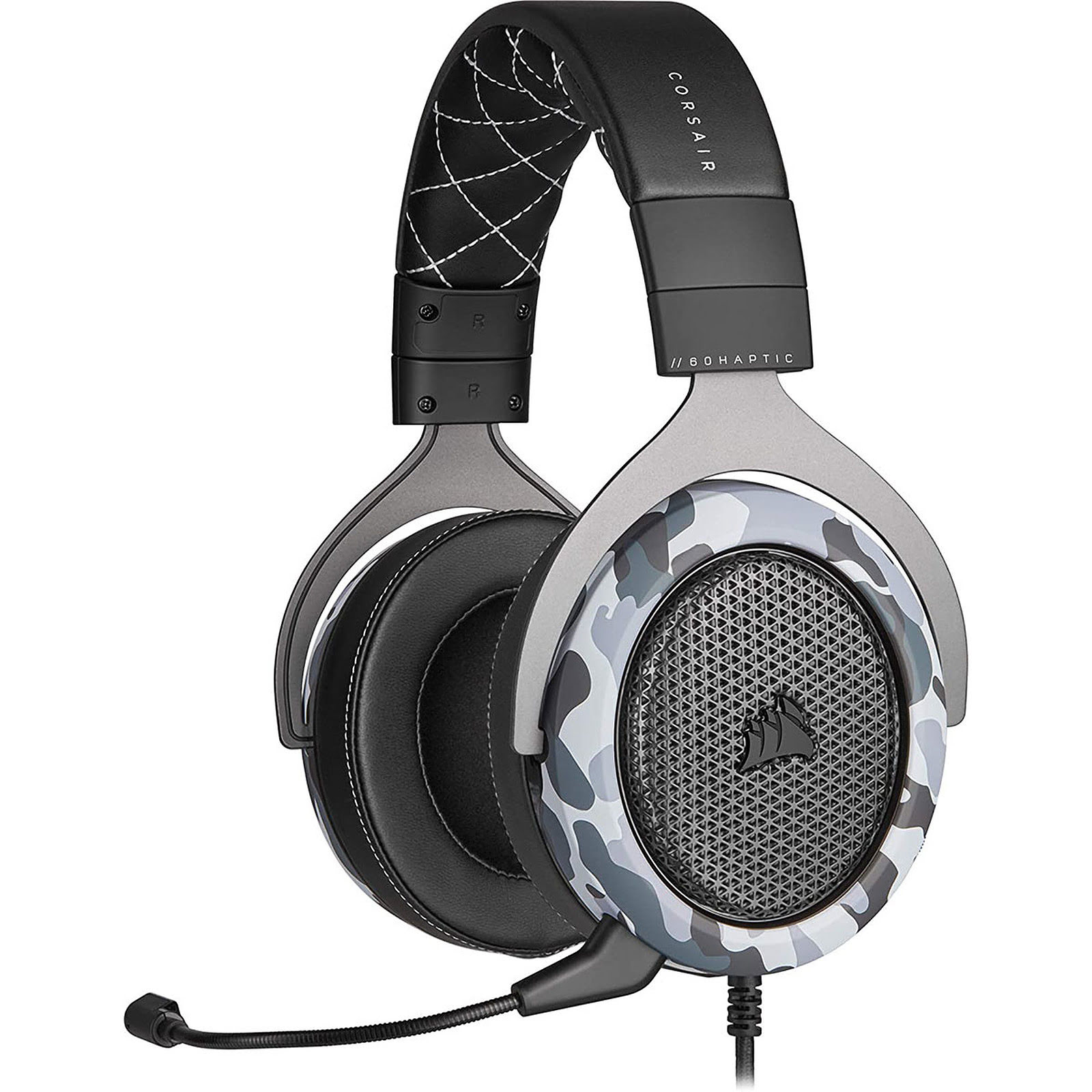 Corsair HS60 HAPTIC Stereo Gris - Micro-casque - grosbill-pro.com - 0