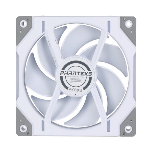 Phanteks D30 Regular White (Pack de 3x120 mm) D-RGB - Ventilateur boîtier - 3