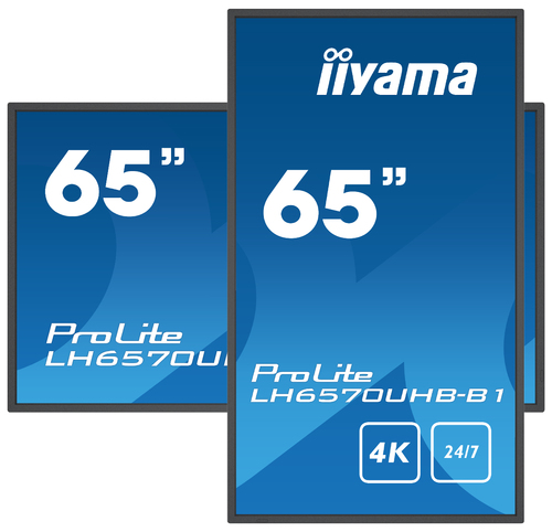 Iiyama LH6570UHB-B1 (LH6570UHB-B1) - Achat / Vente Affichage dynamique sur grosbill-pro.com - 0